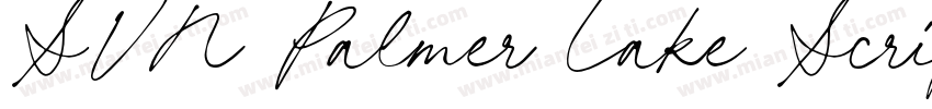 SVN Palmer Lake Script字体转换
